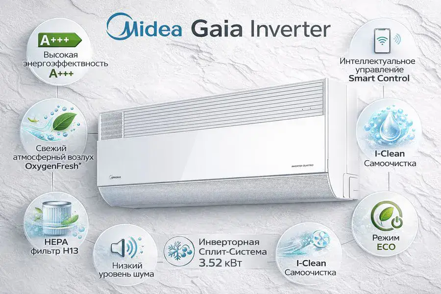 Кондиционер Midea Gaia Inverter